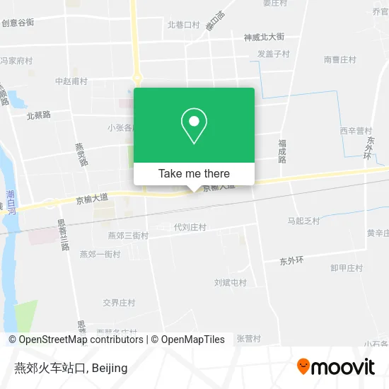 燕郊火车站口 map