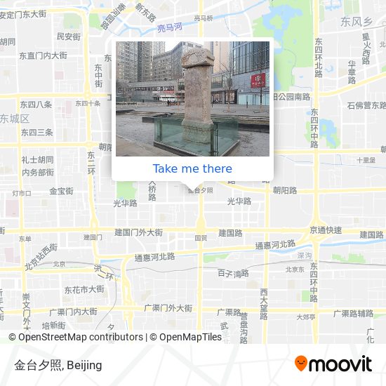 金台夕照 map