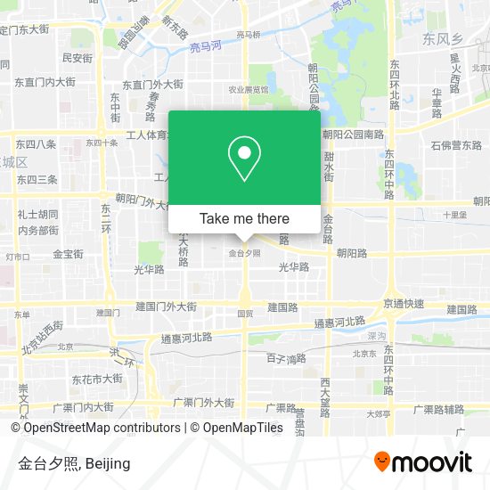 金台夕照 map