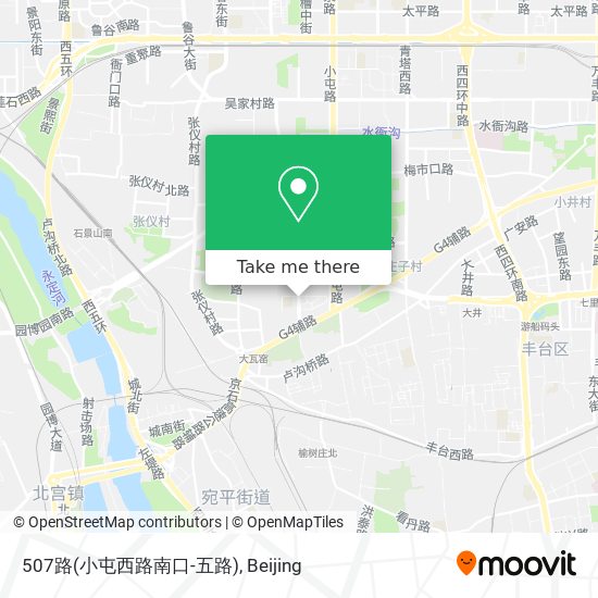 507路(小屯西路南口-五路) map