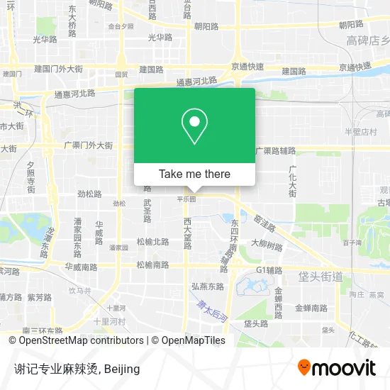 谢记专业麻辣烫 map