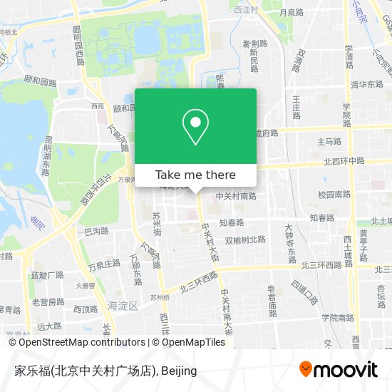 家乐福(北京中关村广场店) map