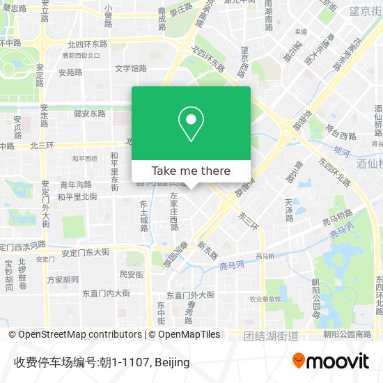 收费停车场编号:朝1-1107 map