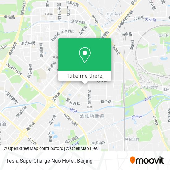 Tesla SuperCharge Nuo Hotel map