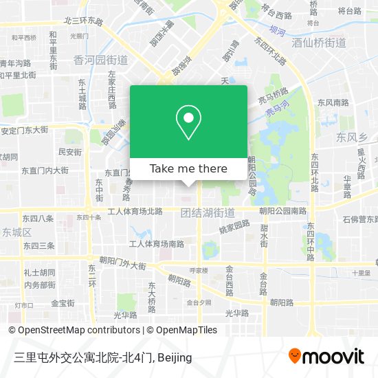 三里屯外交公寓北院-北4门 map