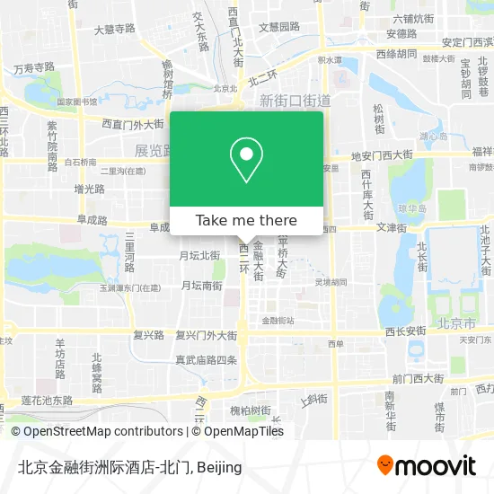 北京金融街洲际酒店-北门 map