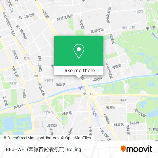 BEJEWEL(翠微百货清河店) map
