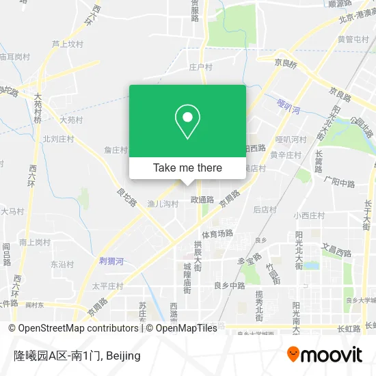 隆曦园A区-南1门 map