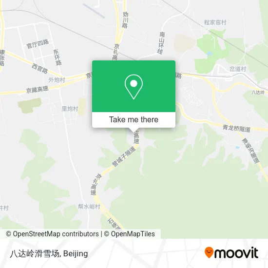 八达岭滑雪场 map
