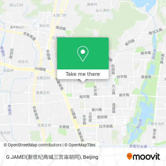 G.JAMEI(新世纪商城三宫庙胡同) map