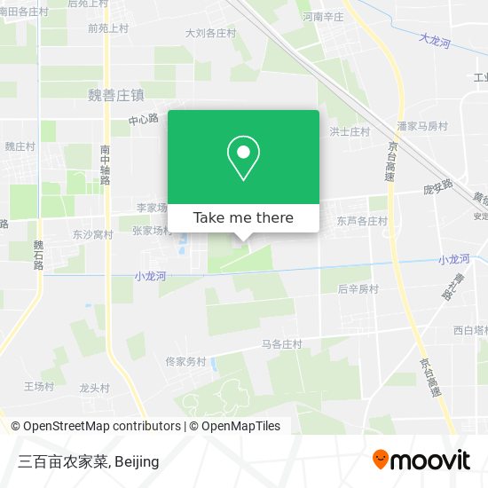 三百亩农家菜 map