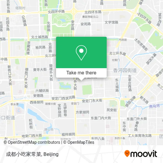 成都小吃家常菜 map