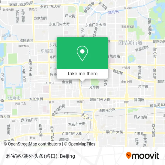 雅宝路/朝外头条(路口) map