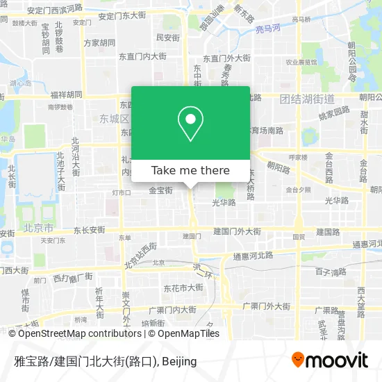 雅宝路/建国门北大街(路口) map