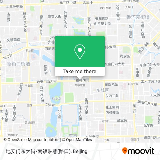地安门东大街/南锣鼓巷(路口) map