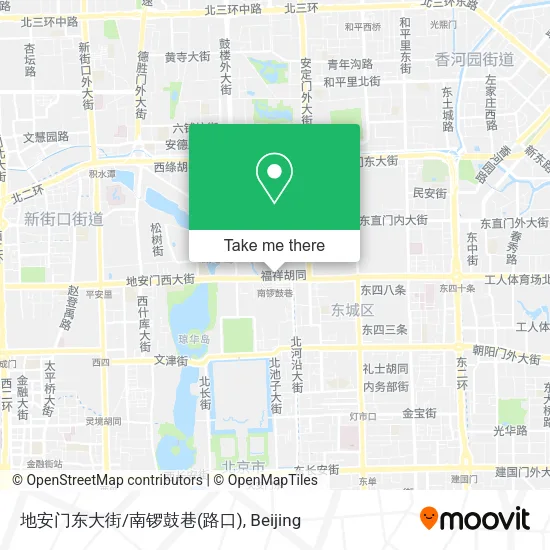 地安门东大街/南锣鼓巷(路口) map
