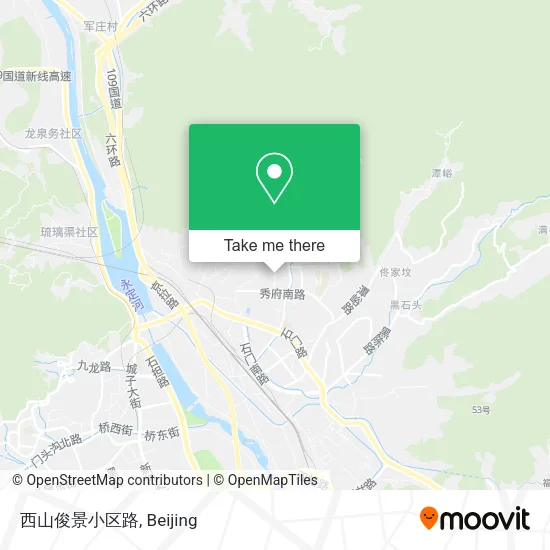 西山俊景小区路 map