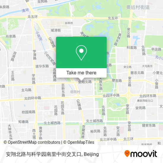 安翔北路与科学园南里中街交叉口 map
