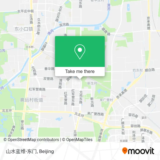 山水蓝维-东门 map