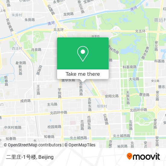 二里庄-1号楼 map