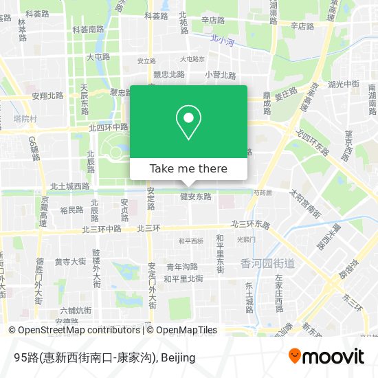 95路(惠新西街南口-康家沟) map