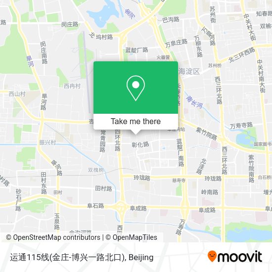 运通115线(金庄-博兴一路北口) map