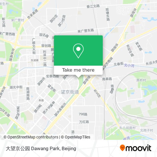 大望京公园 Dawang Park map