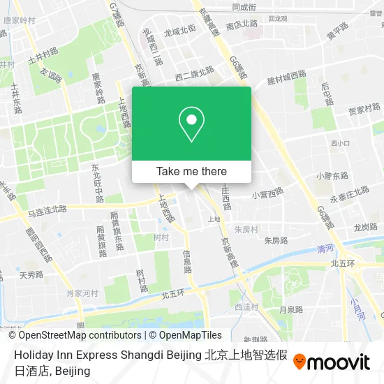 Holiday Inn Express Shangdi Beijing 北京上地智选假日酒店 map