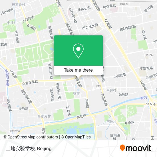 上地实验学校 map