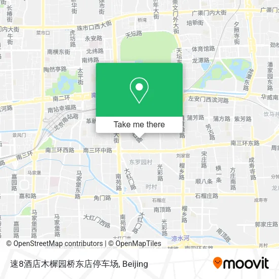速8酒店木樨园桥东店停车场 map