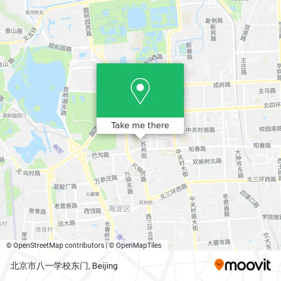 北京市八一学校东门 map