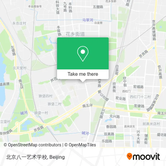 北京八一艺术学校 map
