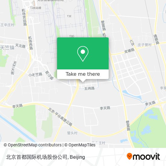 北京首都国际机场股份公司 map
