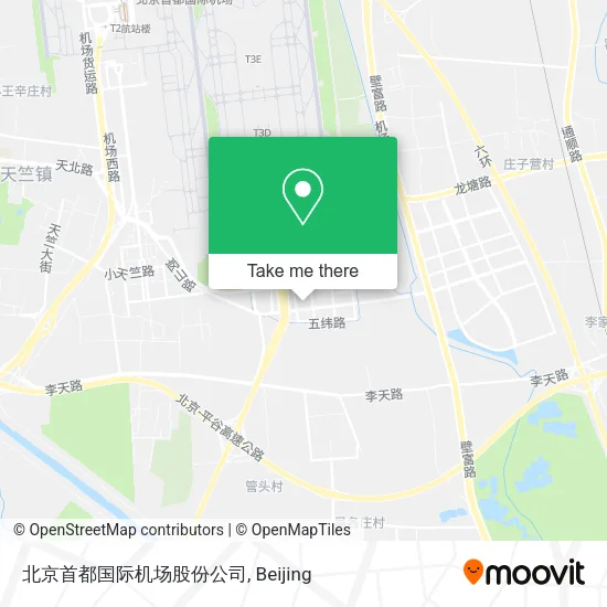 北京首都国际机场股份公司 map