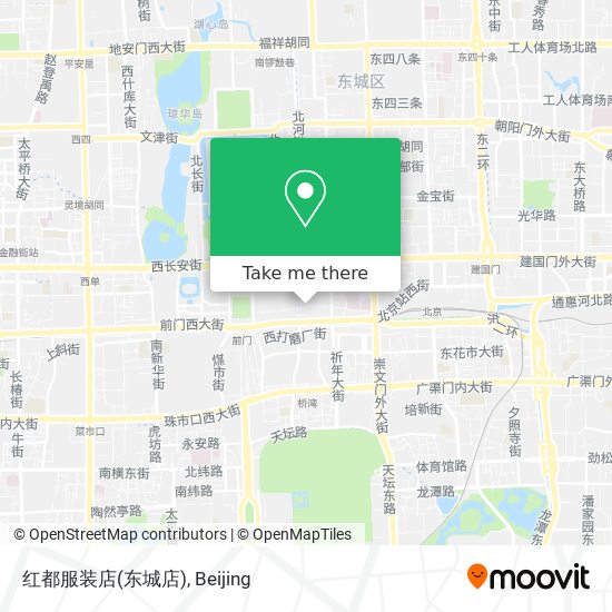 红都服装店(东城店) map