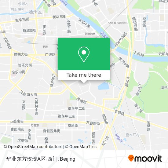 华业东方玫瑰A区-西门 map