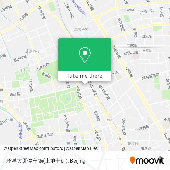 环洋大厦停车场(上地十街) map