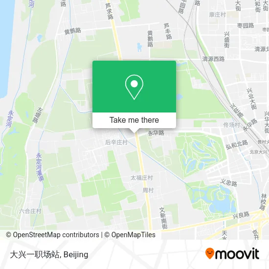 大兴一职场站 map