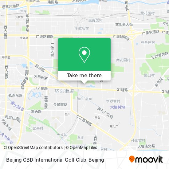 Beijing CBD International Golf Club map