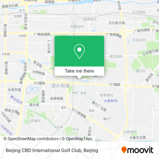 Beijing CBD International Golf Club map