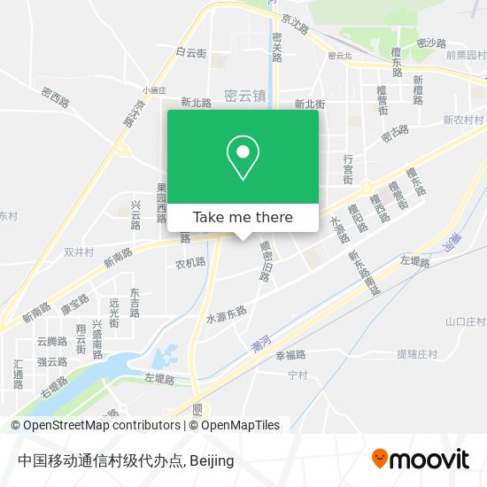 中国移动通信村级代办点 map