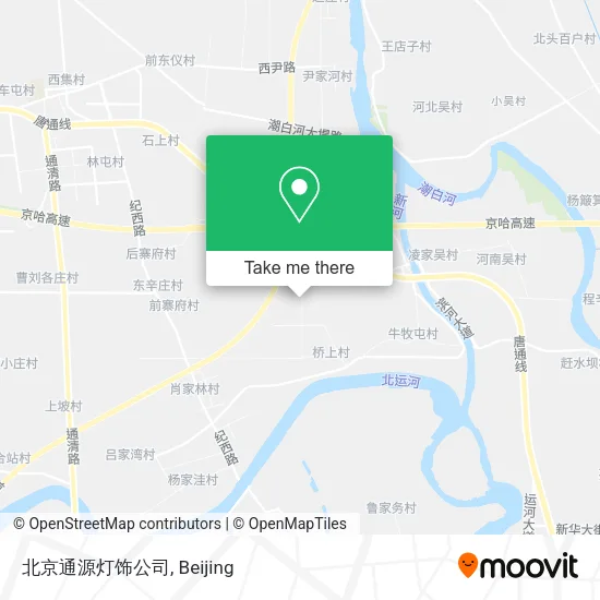 北京通源灯饰公司 map
