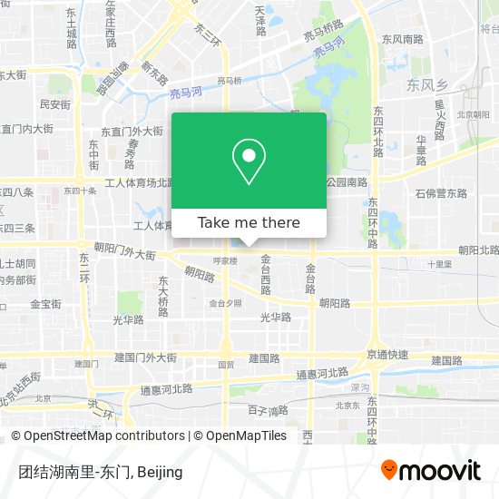 团结湖南里-东门 map