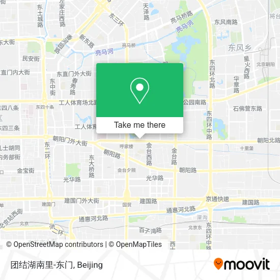 团结湖南里-东门 map