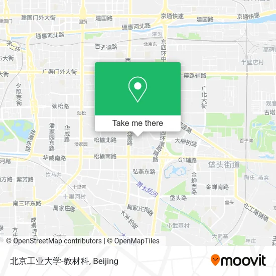 北京工业大学-教材科 map