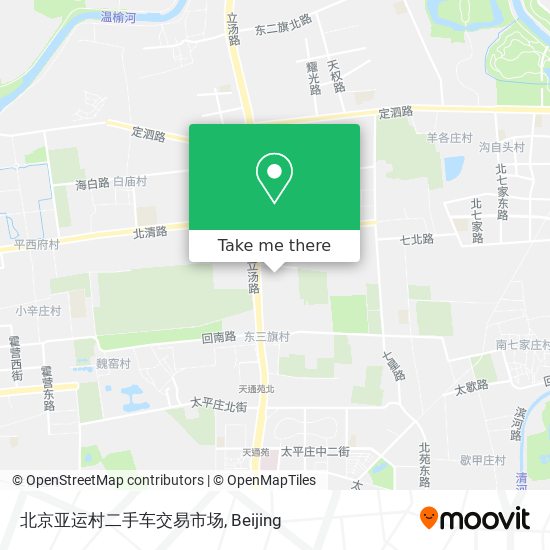 北京亚运村二手车交易市场 map