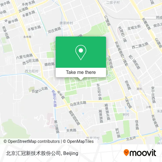 北京汇冠新技术股份公司 map