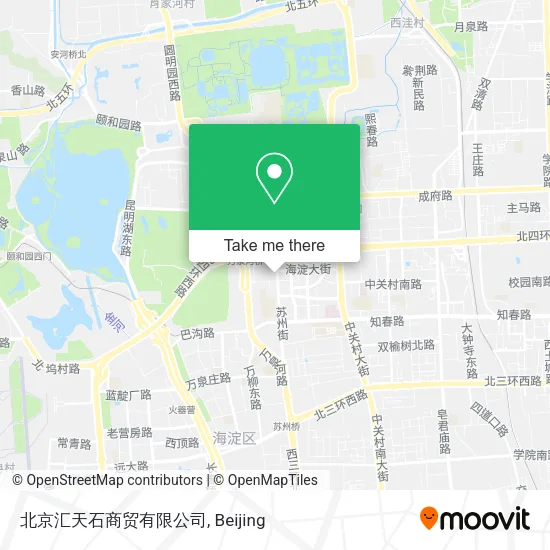 北京汇天石商贸有限公司 map