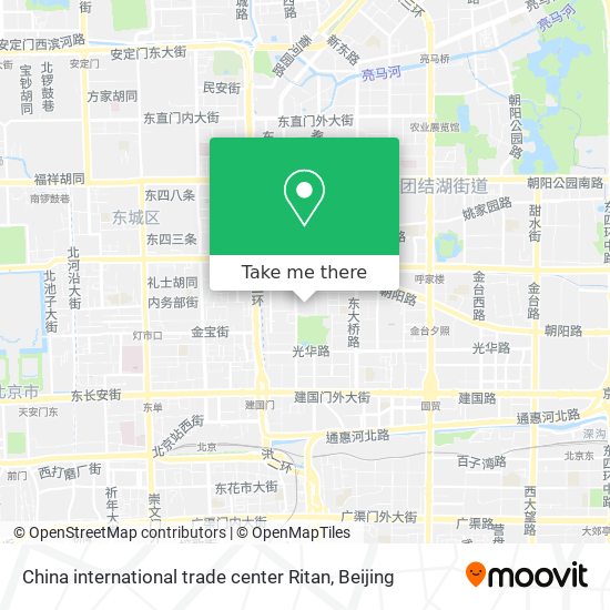 China international trade center Ritan map