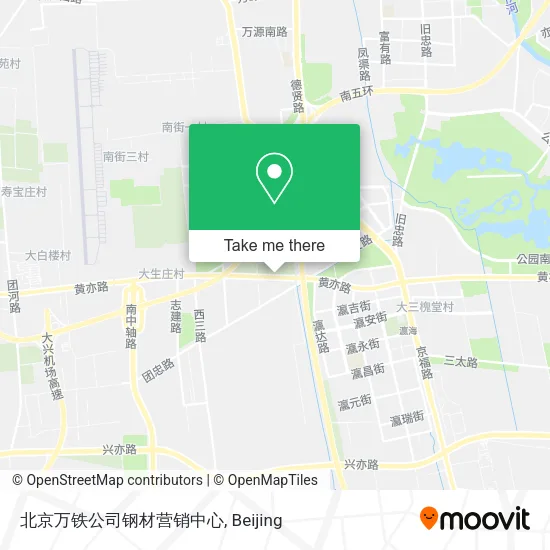 北京万铁公司钢材营销中心 map